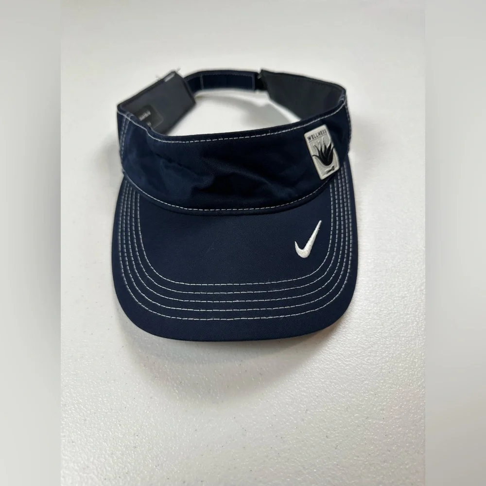 Nike Unisex Adult Dri-Fit Navy Blue Swoosh‎ Golf Ace Visor “Wellness Linkedin”